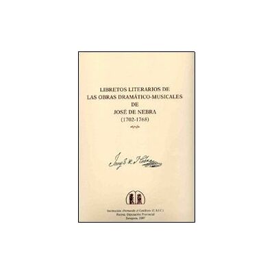 Institución "Fernando el Católico" Libretos Lit. Dramat-music. José Institución "Fernando el Católico" Libretos Lit. Dramat-music. José