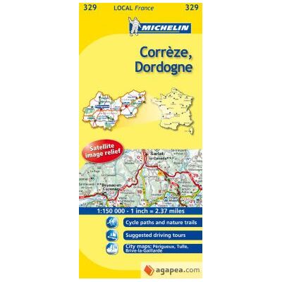 MICHELIN Mapa Local Corrze, Dordogne MICHELIN Mapa Local Corrze, Dordogne