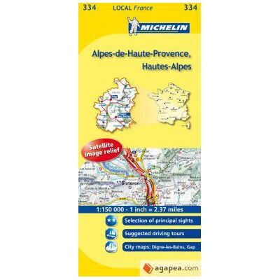 MICHELIN Mapa Local Alpes-de-haute-provence, Hautes-alpes MICHELIN Mapa Local Alpes-de-haute-provence, Hautes-alpes