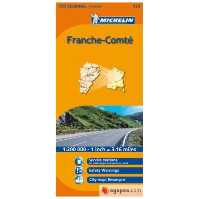 MICHELIN Mapa Regional Franche Comté MICHELIN Mapa Regional Franche Comté