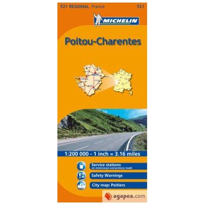 MICHELIN Mapa Regional Poitou-charentes MICHELIN Mapa Regional Poitou-charentes