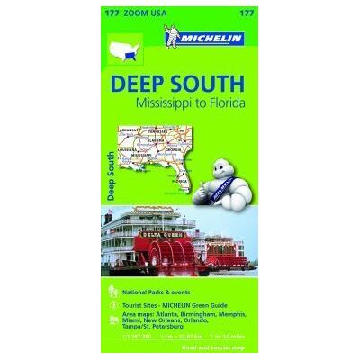 MICHELIN Deep South Mississippi To Florida .mapa Zoom MICHELIN Deep South Mississippi To Florida .mapa Zoom