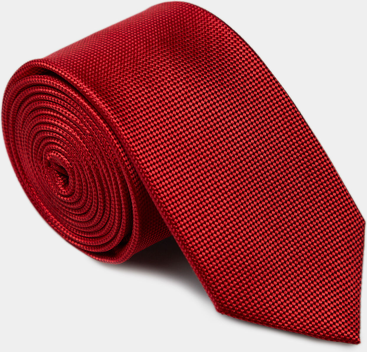 Decenio Corbata de seda roja Rojo