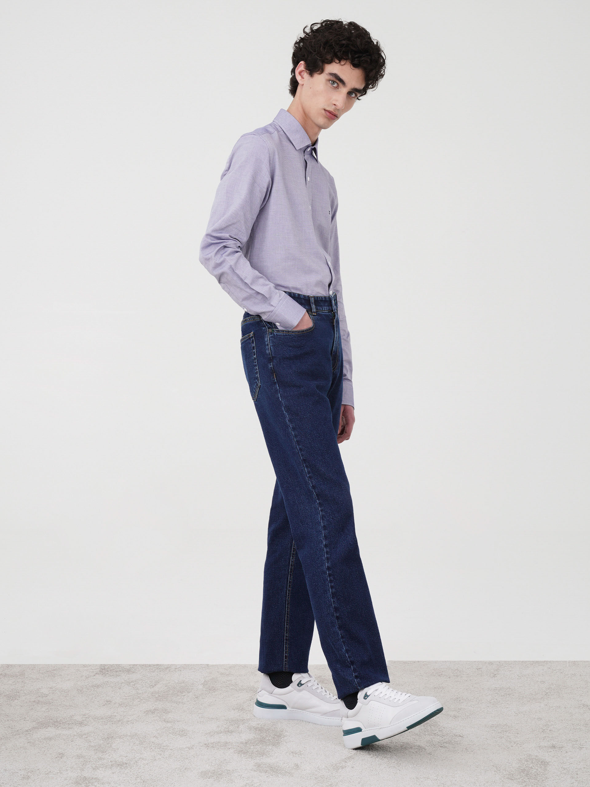 Decenio Pantalones denim de corte slim Azul Índigo