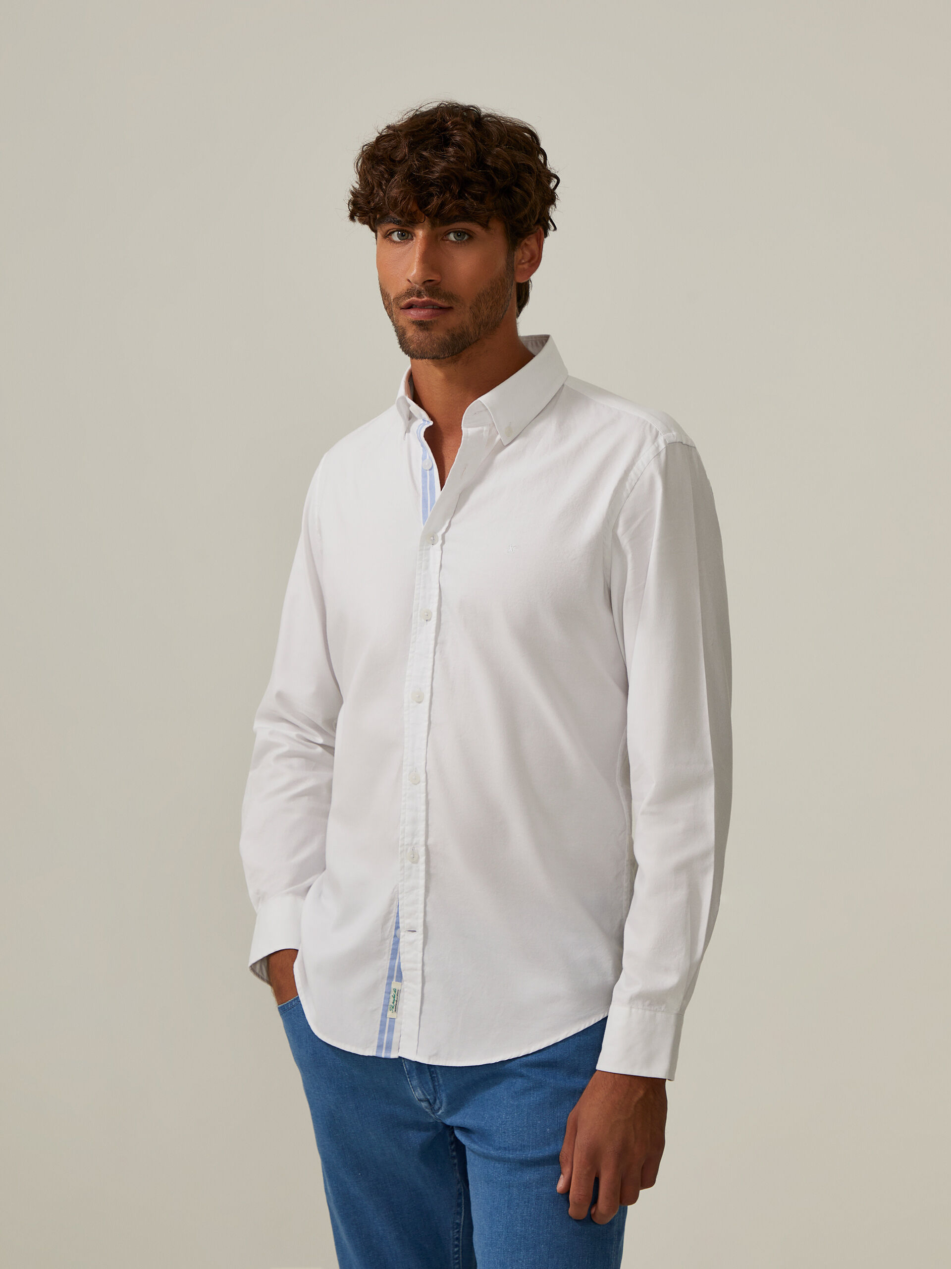 Decenio Camisa regular fit Blanco