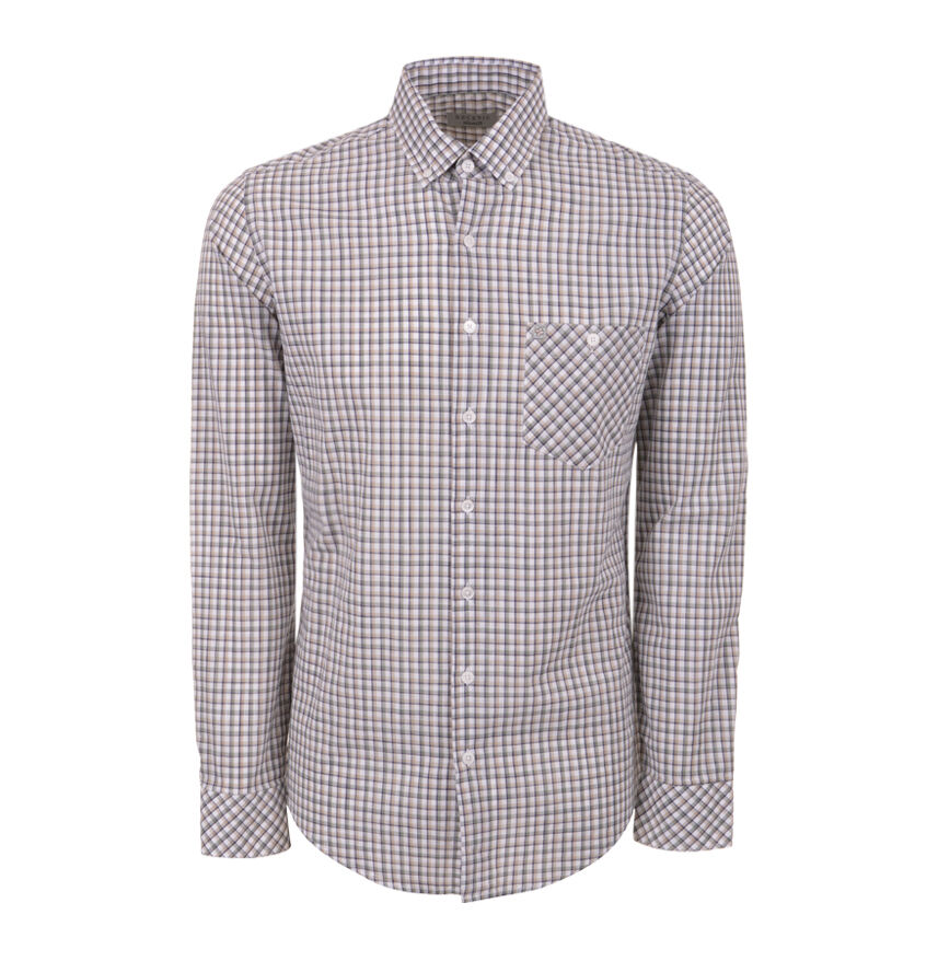 Decenio Camisa slim fit Caqui