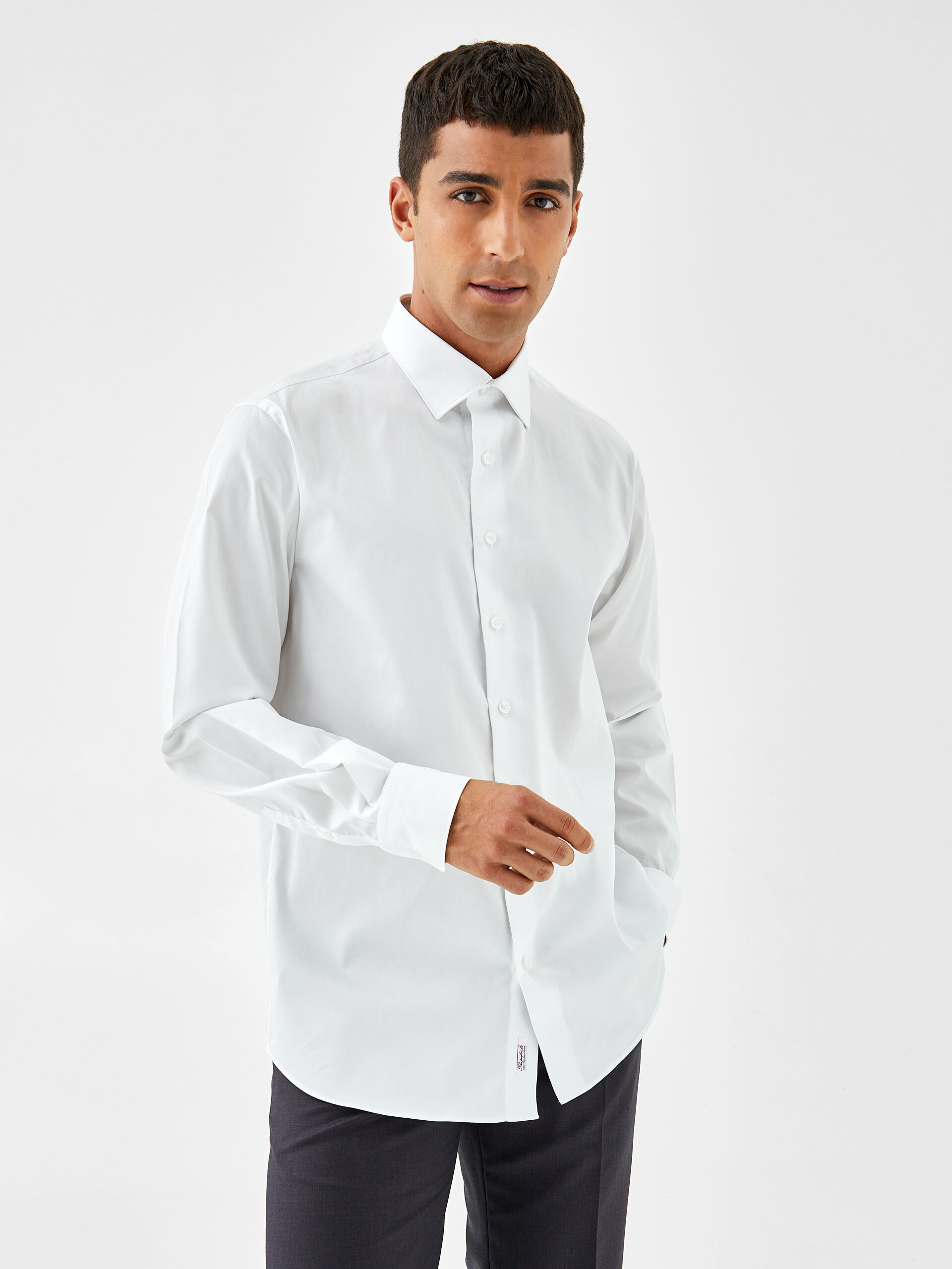 Decenio Camisa clássica regular fit Blanco