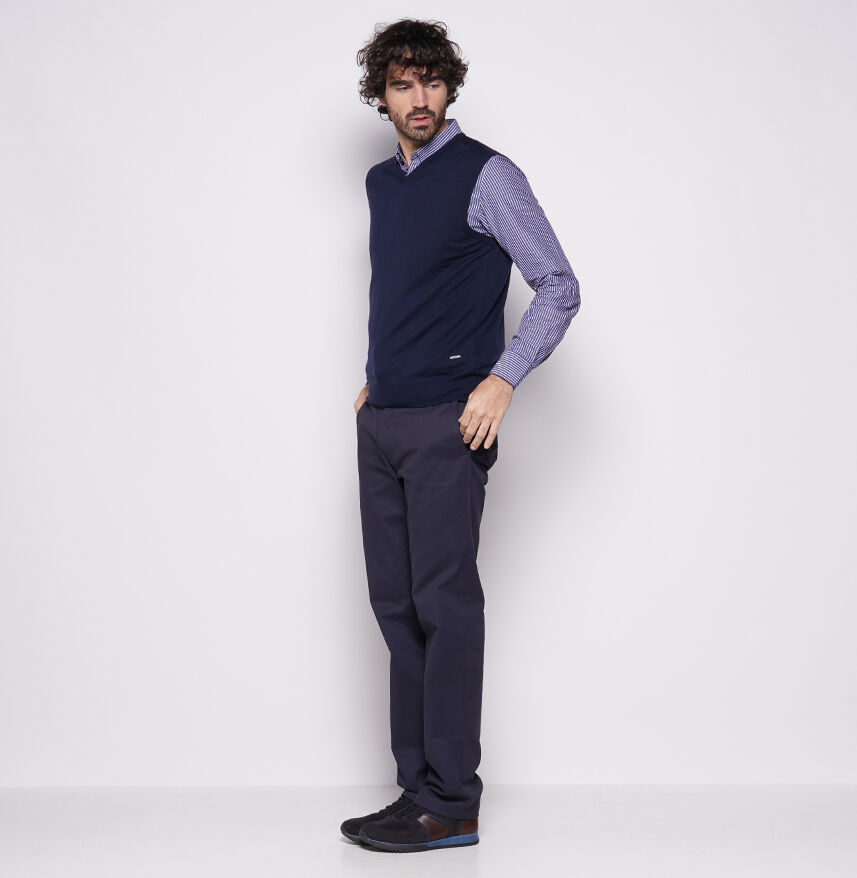 Decenio Pantalón chino slim fit Navy