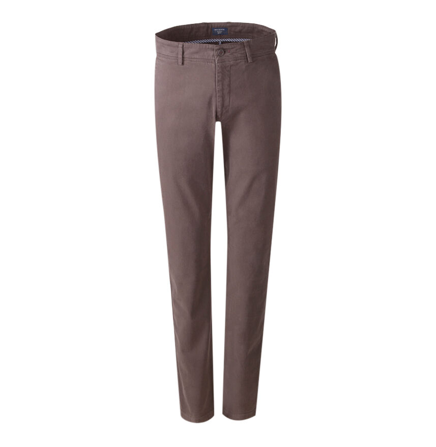 Decenio Pantalón chino slim fit Marrón Oscuro