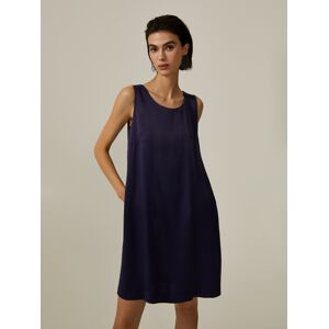 Decenio Vestido corto sin mangas Navy