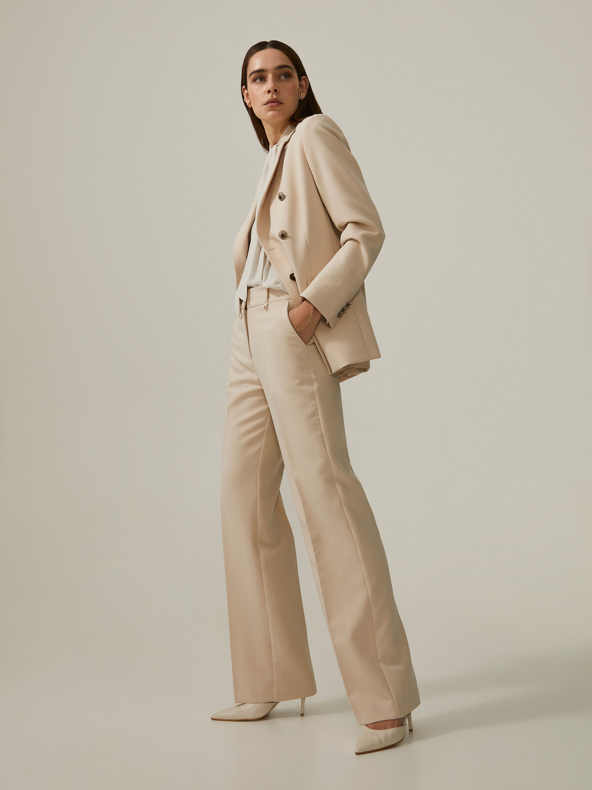 Decenio Pantalones Beige