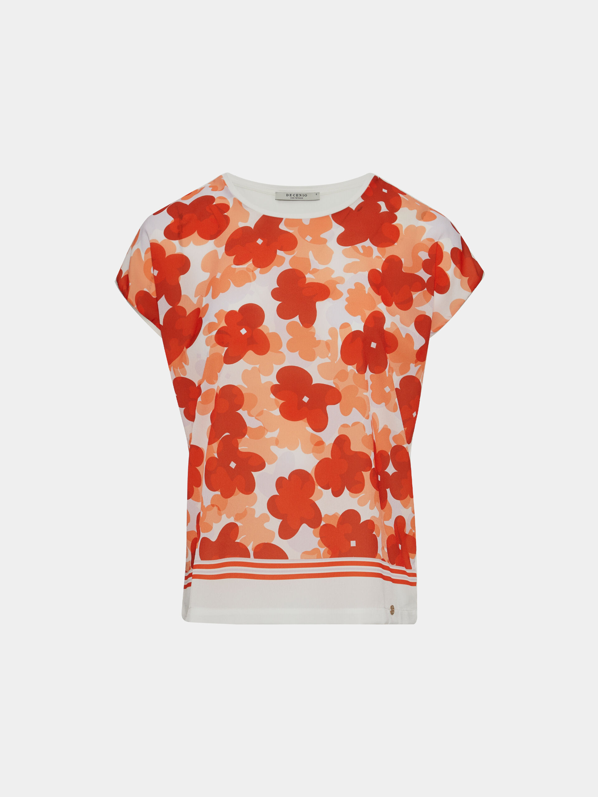 Decenio Camiseta con estampado floral Crudo