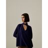 Decenio Blusa Azul Violeta