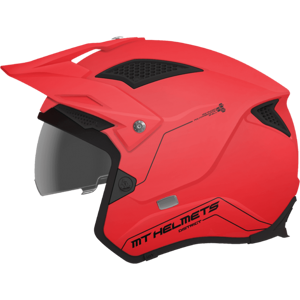 MT Helmets Casco Trial Mt District SV Solid A5 Rojo Mate  126800005