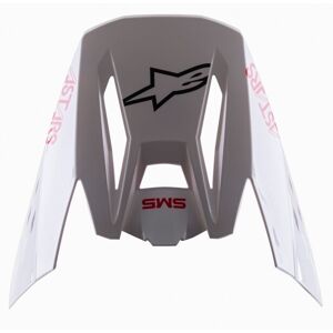 Visera Alpinestars S-M5 Bond Blanco Rojo  8983422-2032