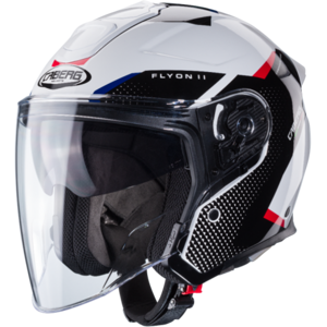 Casco Caberg Flyon II Boss Blanco Rojo Azul  C4HF60M6