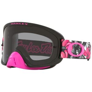 Máscara Oakley OFrame 2.0 Pro Mx Troy Lee Design Cosmic Jungle Negro Lente Gris