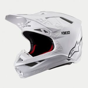 Casco Alpinestars Supertech S-M10 Solid Blanco Brillo  8300123-2180