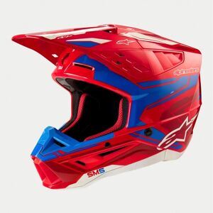 Casco Alpinestars S-M5 Action 2 Rojo Azul Brillo  8306023-3017