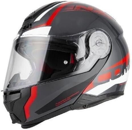 Casco Nzi Combi 2 Duo Shock Antracita Rojo  150299A393