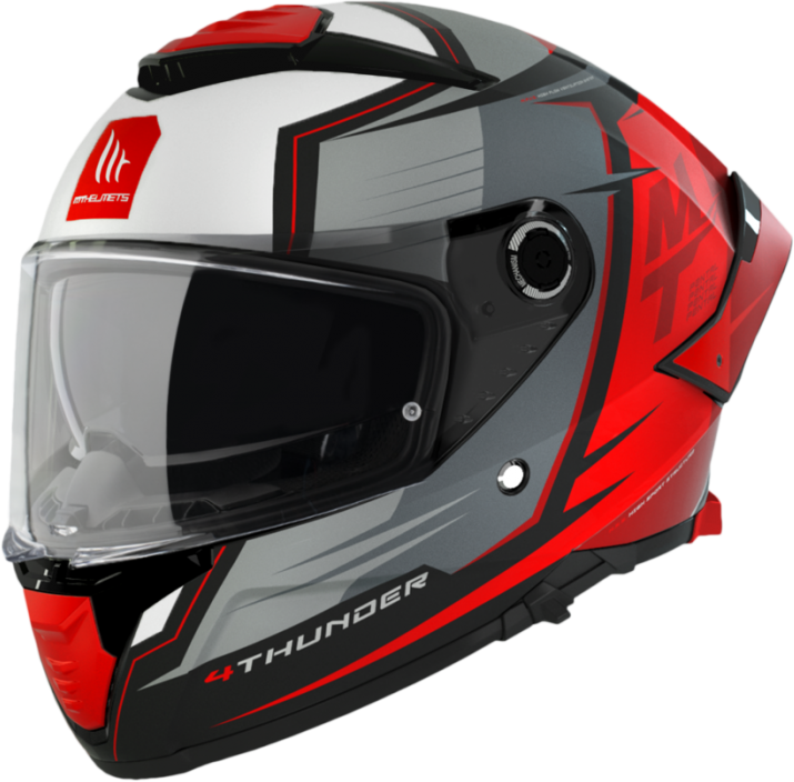 MT Helmets Casco Mt Thunder 4 Sv Pental B5 Rojo Perla Mate  13089881523