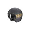 Casco Scorpion Belfast Evo Nevada Negro Mate Oro  78-427-254