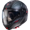 Casco Caberg Levo X Manta Negro Mate Antracita Rojo  C0GE60H9