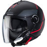 Casco Caberg Riviera V4X Geo Negro Mate Rojo Antracita  C6HD60K5