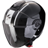 Casco Scorpion Exo-City II Vel Metal Negro Blanco  183-460-294