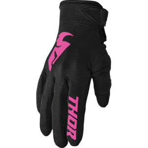 Guantes Mujer Thor Sector Negro Rosa  33310244