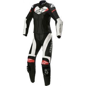 Mono Alpinestars Mujer Gp Plus 2 Pc Leather Negro Blanco Rojo  3170522-1304