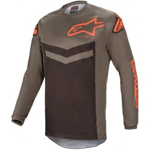 Camiseta Alpinestars Fluid Speed Gris Naranja  3762621-9344