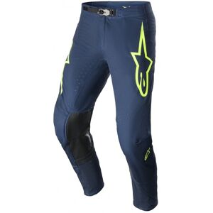 Pantalón Alpinestars Supertech Bruin Night Navy Amarillo Fluor  3720623-7455