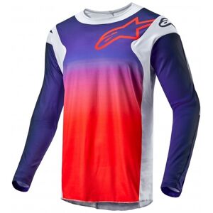 Camiseta Alpinestars Racer Hoen Light Gris Hot Naranja Negro  3761324-924