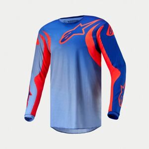 Camiseta Alpinestars Fluid Lucent Azul Naranja  3763724-7036