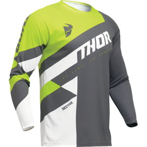 Camiseta Thor Sector Checker Gris Amarillo Fluor  29107594