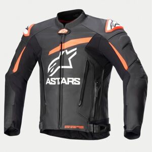 Chaqueta Alpinestars Gp Plus V4 Leather Negro Rojo Fluor Blanco  3100524-1321