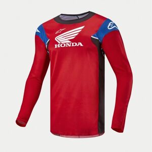 Camiseta Alpinestars Honda Racer Iconic Brillo Rojo Negro Blanco  3768023-3016