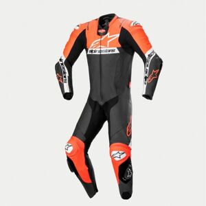 Mono Alpinestars Missile V2 Ward Cuero Negro Rojo Blanco Fluor  3151824-1321