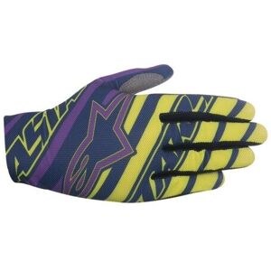 Guantes Alpinestars Dune Gloves Azul Marino Verde Lima Púrpura  3562516-726