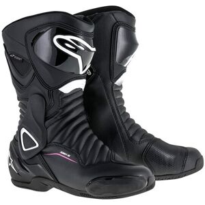 Botas Carretera Alpinestars Stella Smx-6 V2 Drystar Negro Blanco Fucsia