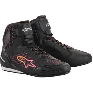 Zapatillas Alpinestars Stella Faster-3 Rideknit Negro Amarillo Rosa  2510520-143