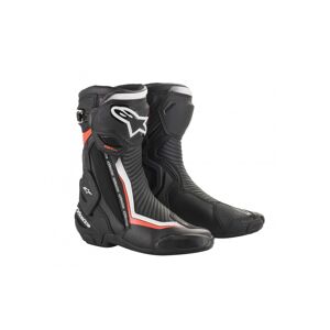 Botas Alpinestars Smx Plus V2 Boots Negro Blanco Rojo Fluor  2221019-1231