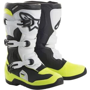 Botas Alpinestars Infantil Tech 3S Kids Negro Blanco Amarillo  2014518-125