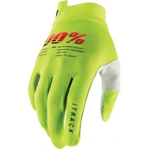 Guantes 100% Infantil Itrack Amarillo Fluor  33321586