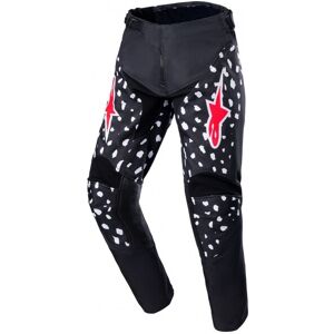 Pantalón Alpinestars Infantil Racer Negro Neon Rojo  3740523-1397