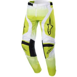 Pantalón Alpinestars Infantil Racer Push Amarillo Fluor Blanco  3740823-552