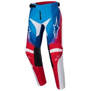 Pantalón Infantil Alpinestars Racer Pneuma Azul Mars Rojo Blanco  3746924-736