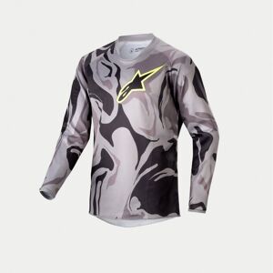 Camiseta Alpinestars Infantil Racer Tactical Camuflaje Gris  3771224-9115