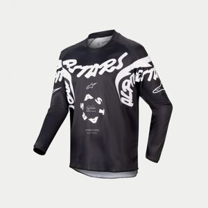 Camiseta Alpinestars Infantil Racer Hana Blanco Negro  3778324-12